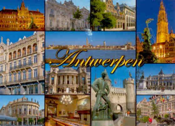 Antwerp, greetings and multiple views