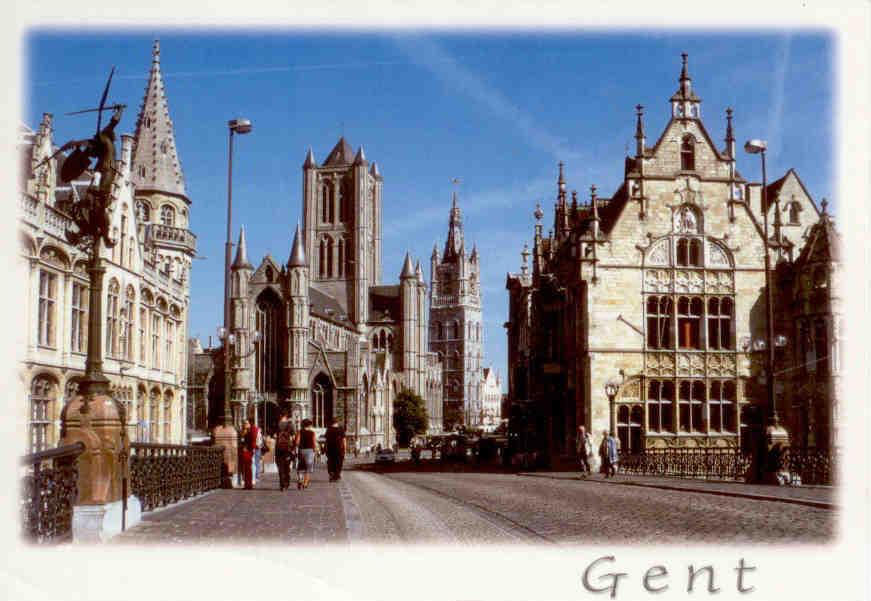 Gent, Saint Michael Bridge, Church of Saint Nicholas, Belfry