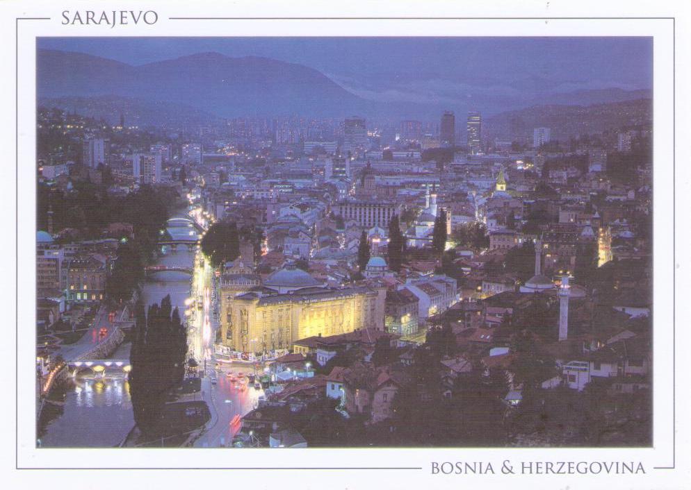 Sarajevo, night panorama 012
