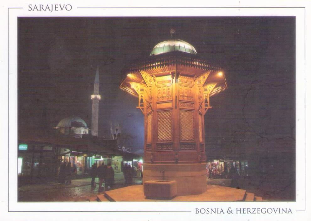 Sarajevo, Sebilj, night 024
