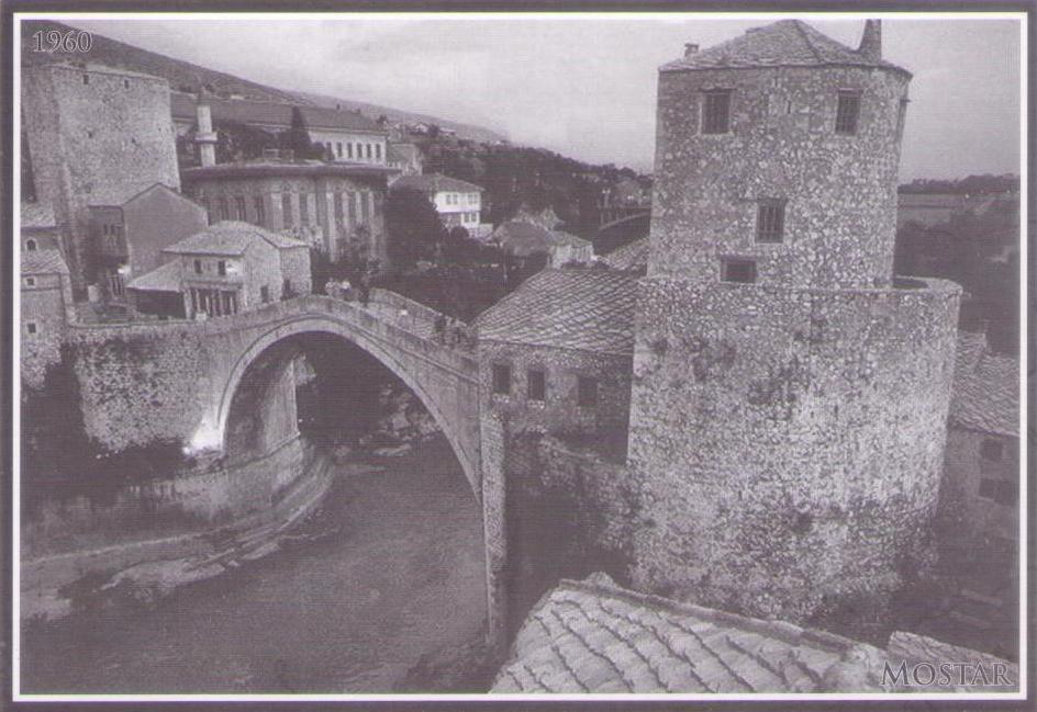 Mostar, Old Bridge (Stari Most) 1960