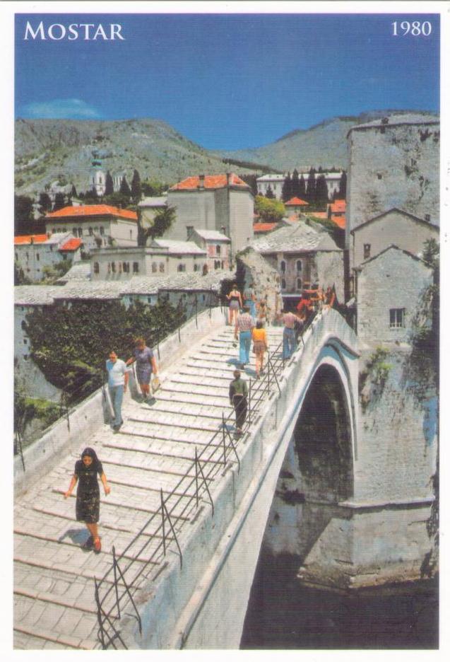 Mostar, Old Bridge (Stari Most) 1980