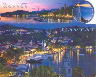 Cavtat, night view with bookmark