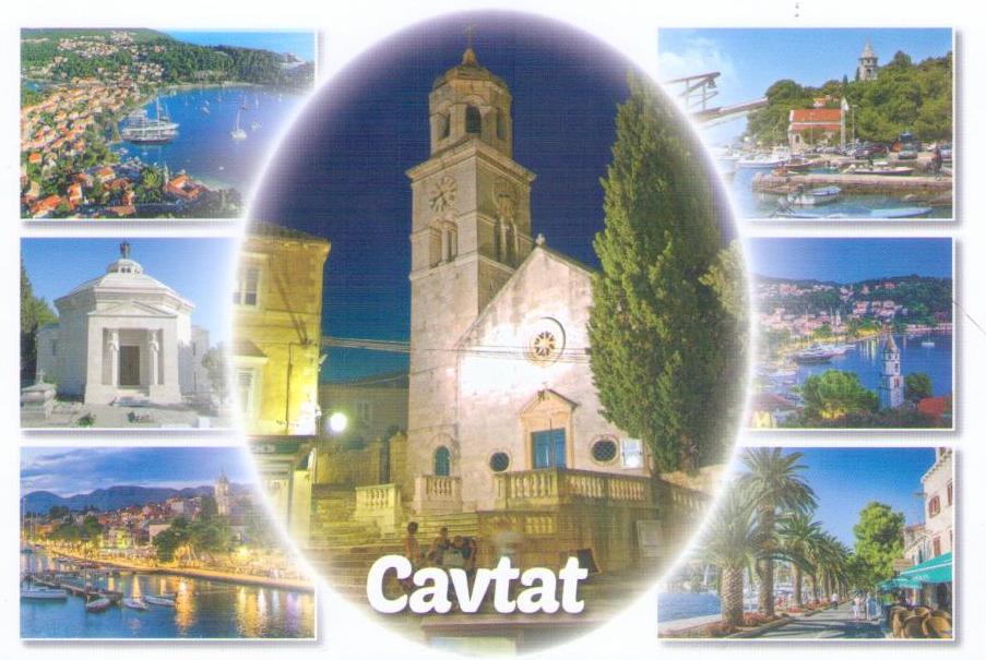 Cavtat, multiple views around church