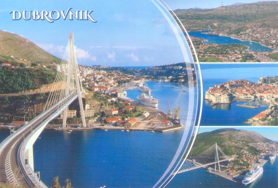 Dubrovnik, bridge and multiple