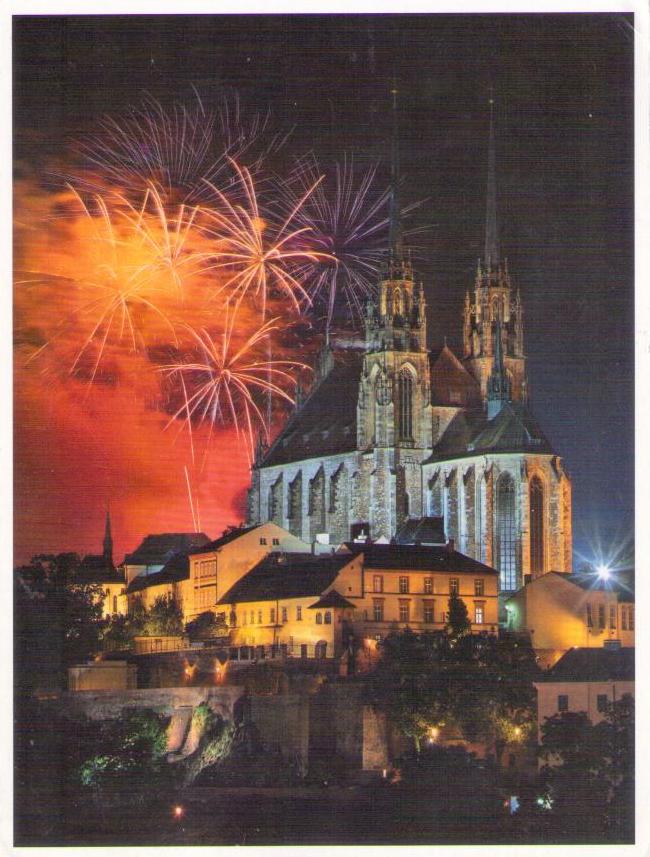 Brno, St. Peter and Paul’s Cathedral, fireworks