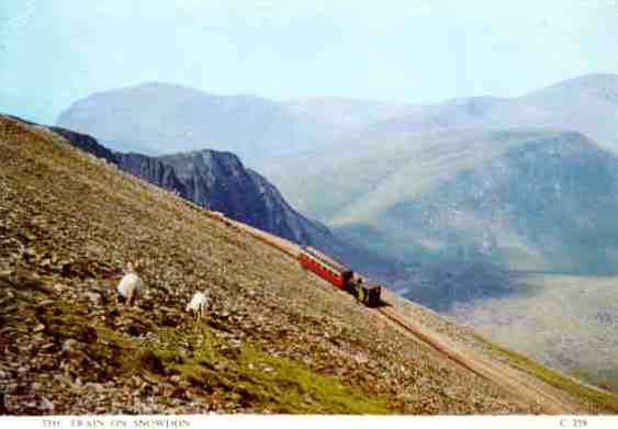 The train on Snowdon