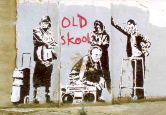 London, Banksy graffiti
