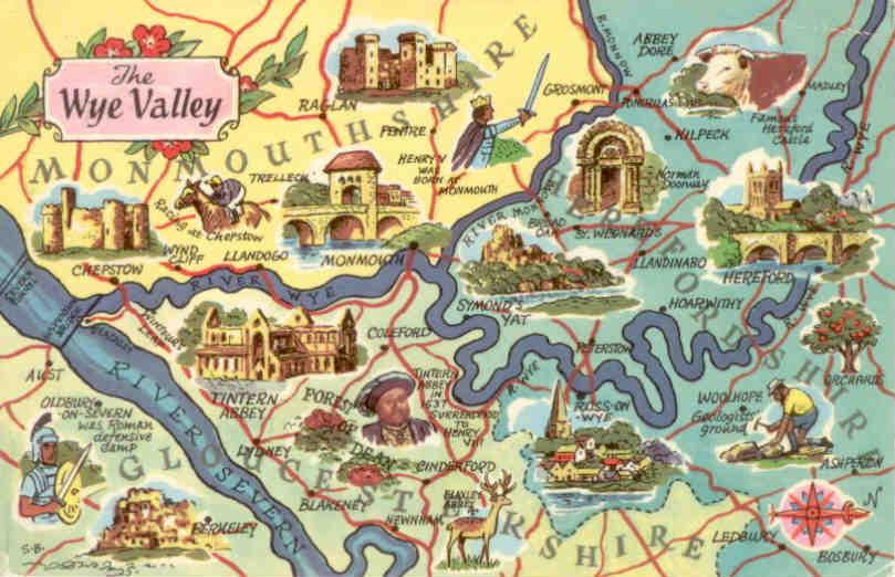 The Wye Valley map