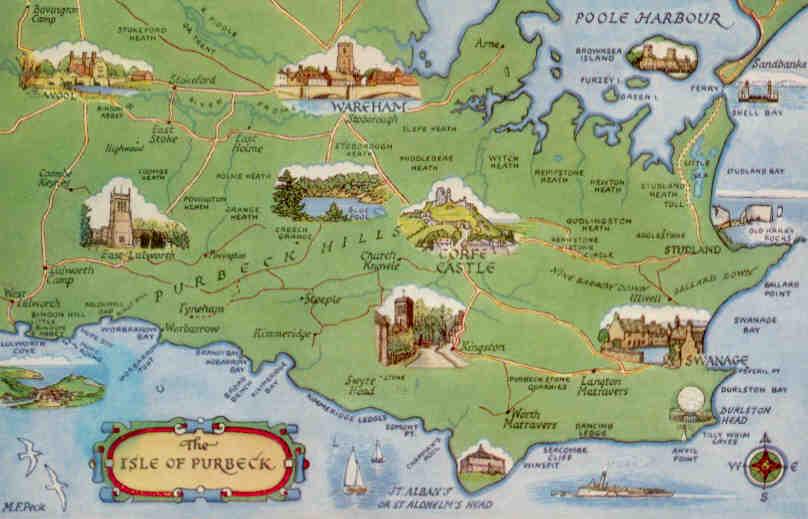 Isle of Purbeck, map