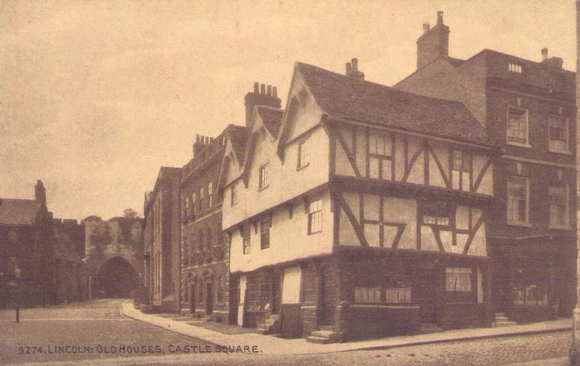 Lincoln:  Old Houses, Castle Square