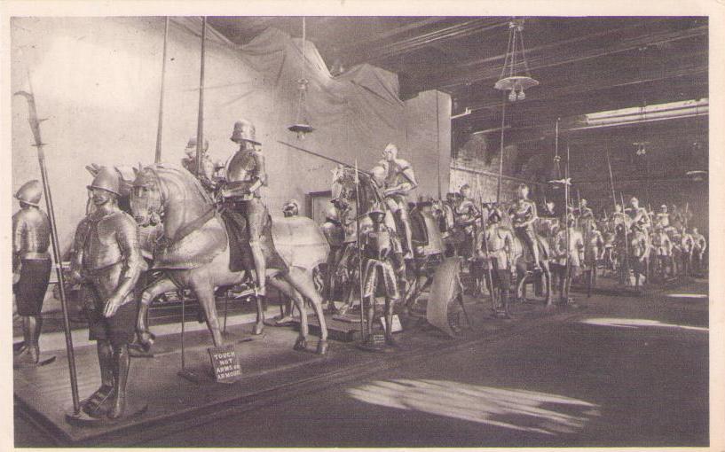 Tower of London, White Tower, View in Horse Armoury