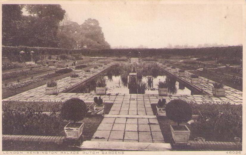 London, Kensington Palace, Dutch Gardens