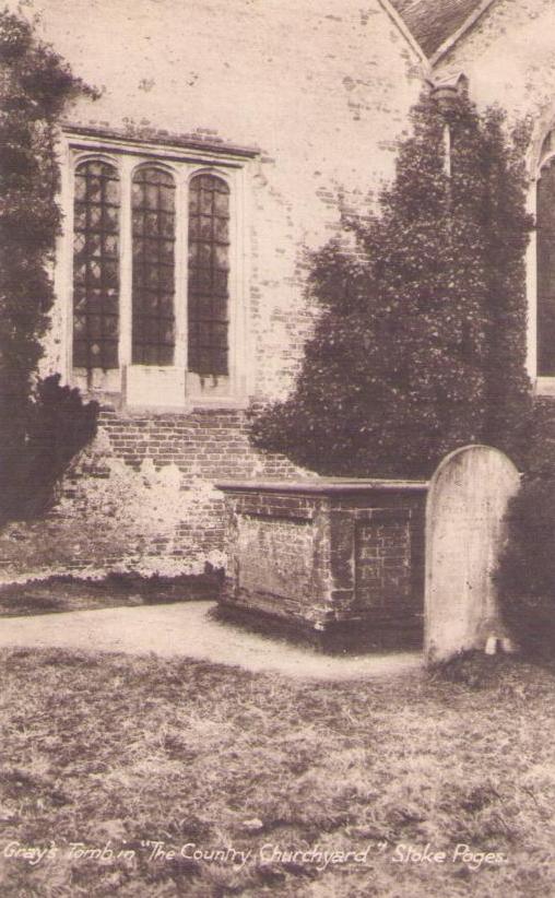 Stoke Poges, Gray’s Tomb in “The Country Churchyard”