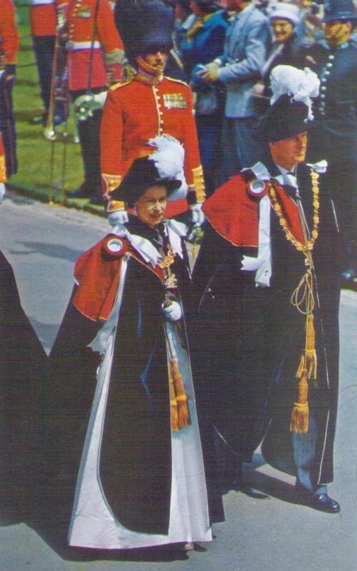 Queen Elizabeth II and Prince Philip at the Garter Ceremony