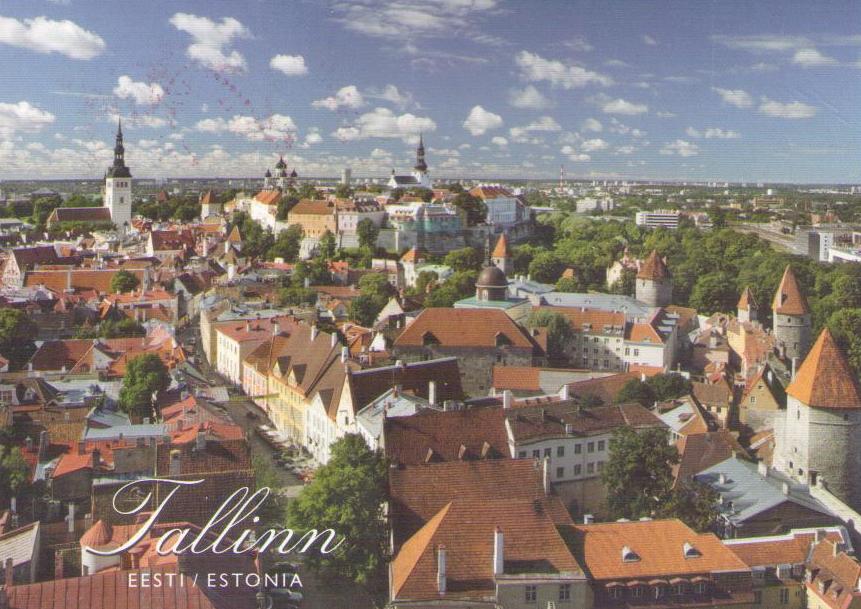Tallinn, view from the tower of St. Olaf’s Church
