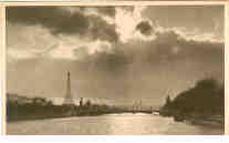 Alexandra III Bridge and Eiffel Tower (Paris)