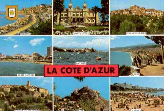 la Cote d’Azur, multiple views