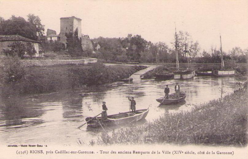 RIONS, pres Cadillac-sur-Garonne