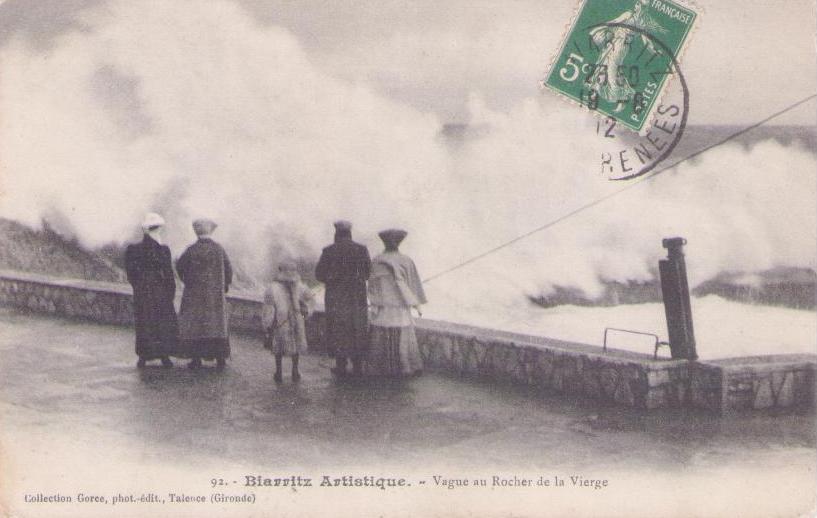 Biarritz Artistique – Vague au Rocher de la Vierge