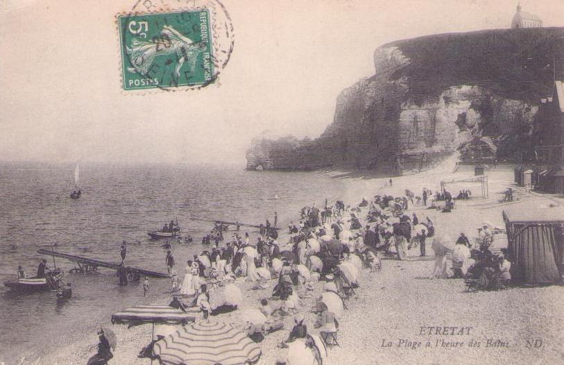 Etretat, La Plage a l’heure des Bains