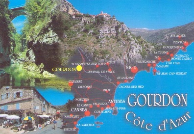 Gourdon, map