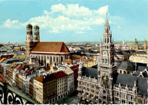 Munich, Town-Hall and Church of our Lady