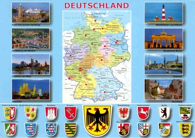 Deutschland map, chevrons, and multiple views