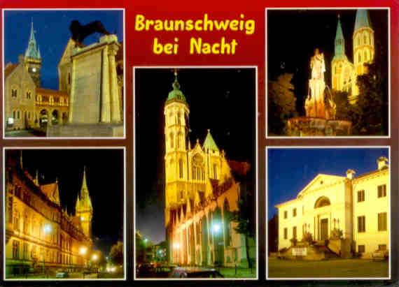 Braunschweig bei Nacht, multiple views
