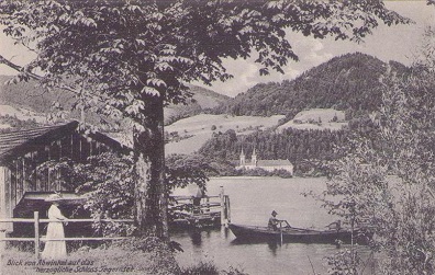 Tegernsee, Blick von Abwinkel auf das herzogliche Schloss