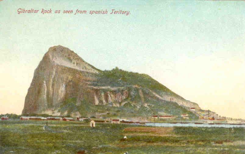 Gibraltar Rock as seen from spanish Territory