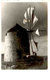 Santorin, windmill