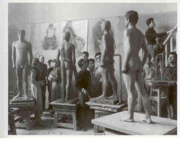 Greece in the 1950s – art studio