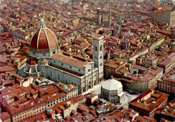 Florence, panorama from the airplane
