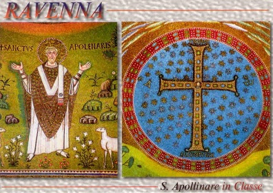 Ravenna, Basilica di S. Apollinare in Classe, two views