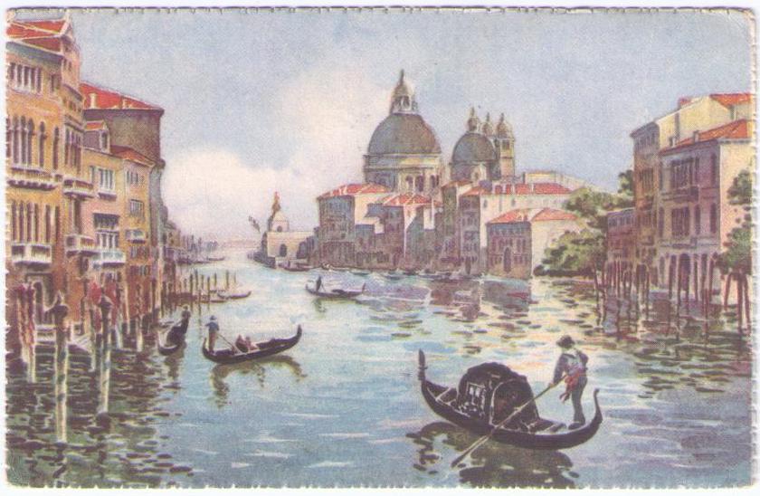 Venezia, Grand Canal with the Church of la Salute