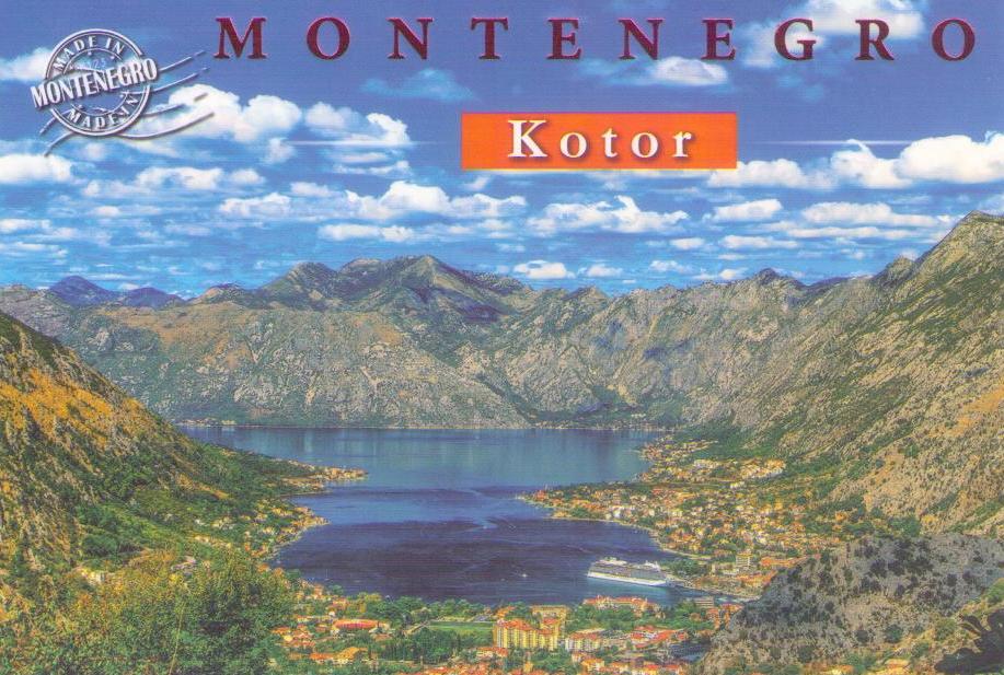 Kotor, circled by mountains