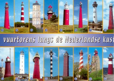 Vuurtorens langs de Nederlandse kust