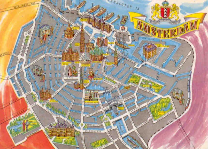Amsterdam, map