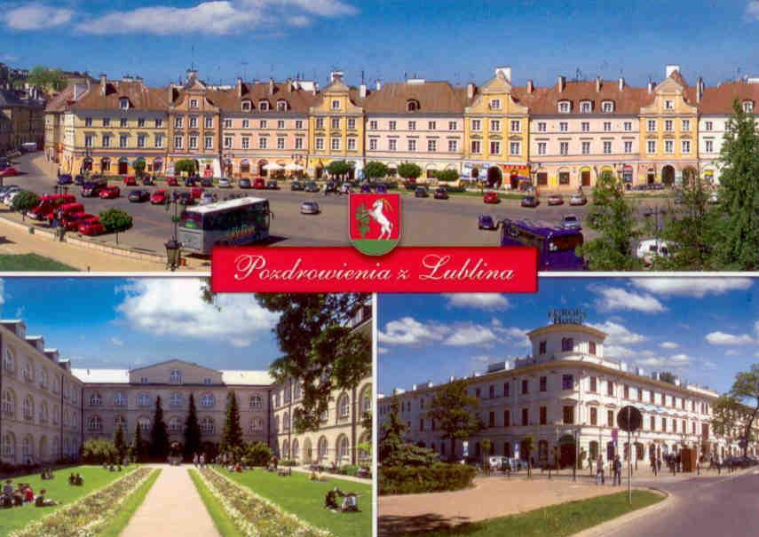Lublin, greetings, multiple views