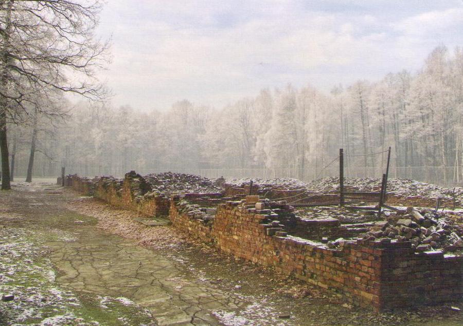 Auschwitz II – Birkenau: The remains of gas chamber and crematorium