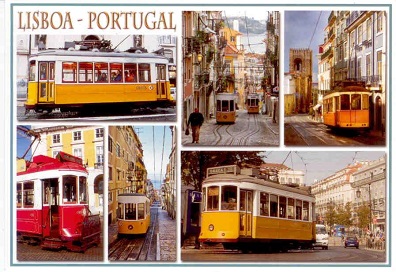 Lisbon, multiple trams