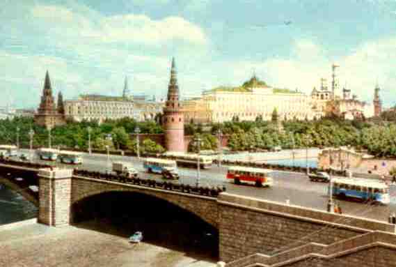 Moscow, view of Kremlin from Bolshoi