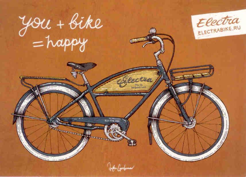 you + bike = happy (3i)
