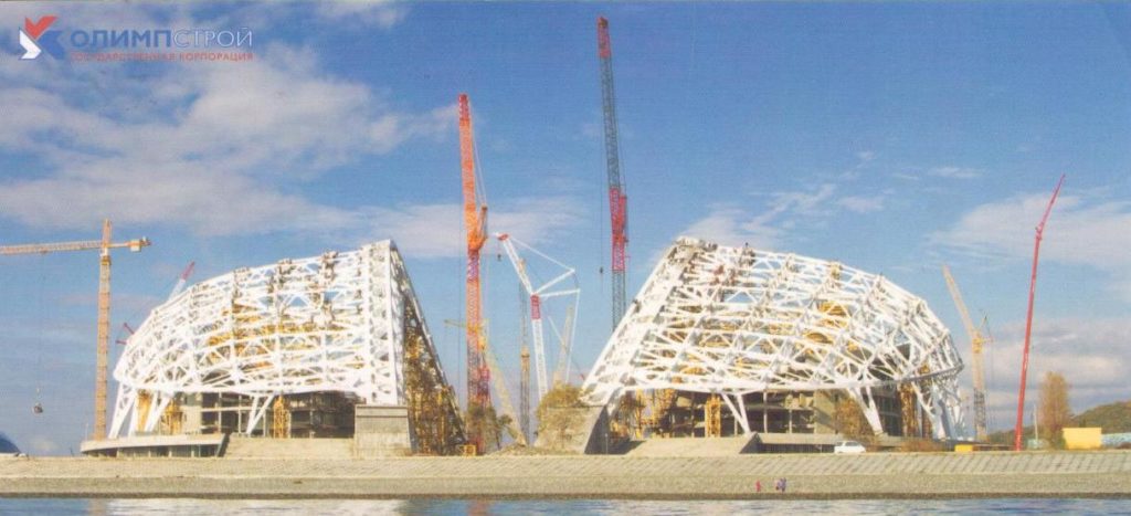 Sochi, Fisht Olympic Stadium under construction