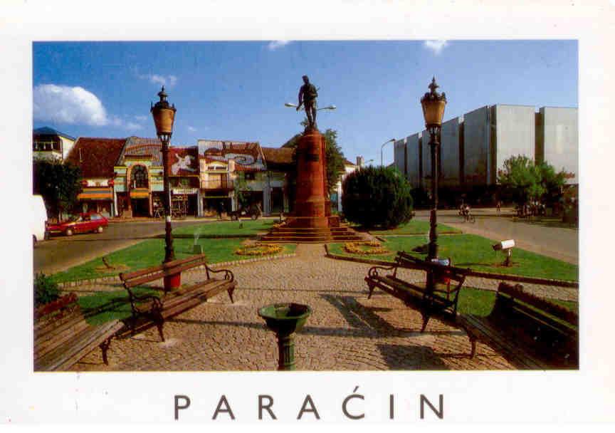 Paracin, plaza view
