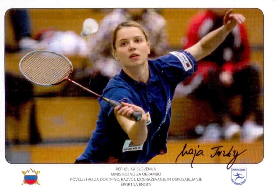 Maja Tvrdy, badminton