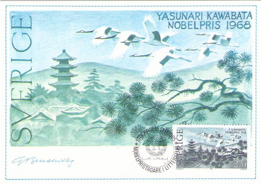 Yasunari Kawabata, Nobel laureate in literature 1968 (Maximum Card)