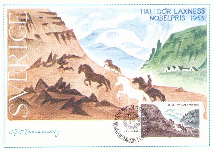 Halldor Laxness, Nobel laureate in literature 1955 (Maximum Card)