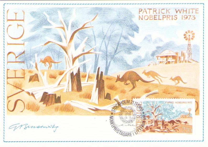 Patrick White, Nobel laureate in literature 1973 (Maximum Card)